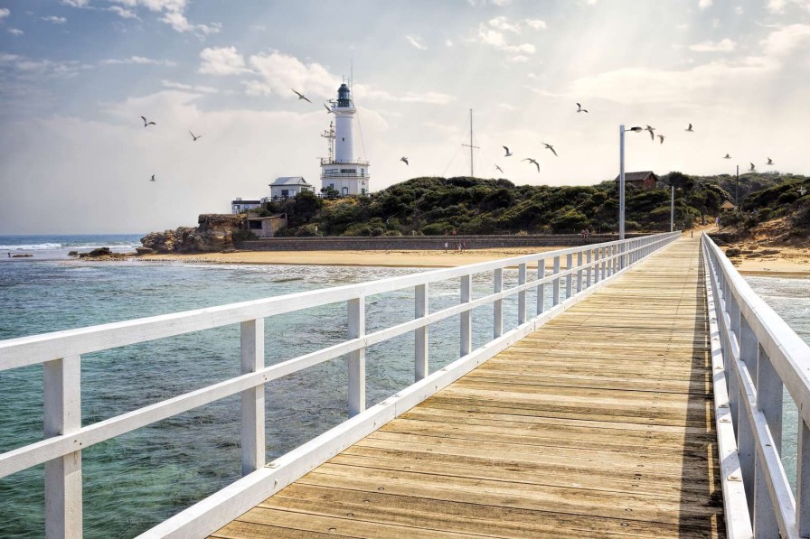 Landschap Wallgroup | Lange Brug In Australie Fotobehang