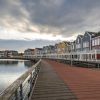 Architectuur Wallgroup | Kleurrijke Huizen In Houten Fotobehang