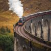 Transport Wallgroup | Stoomtrein In Schotland Fotobehang