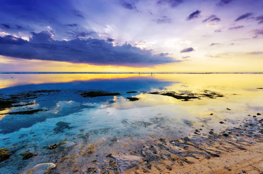 Landschap Wallgroup | Strand Met Kleurrijk Effect Fotobehang